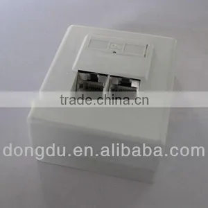 Germany Type CAT5E FTP Wall Outlet(face Plate) 80*65mm thumbnail-1