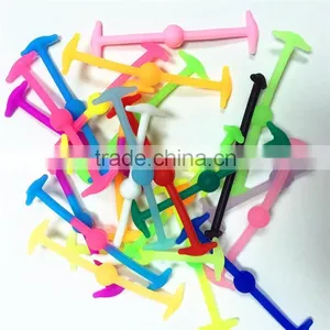 High Quality Factory Price Silicone Shoelace,No Tie Silicone Shoelace,Colorful Lazy Silicone Shoelace thumbnail-1