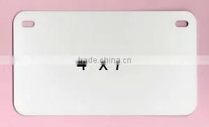 White Dye Sublimation Aluminum Motorcycle License Plate Blanks thumbnail-1