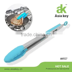 Easy To Clean Heat-Resistant Apple Green Food Tongs Silicone Kichen Tongs thumbnail-3