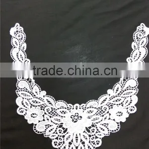 Exquisite Fashion Cotton Embroidiery Lace Water Soluble Collar for Ladies Suit Dress Blouse thumbnail-5