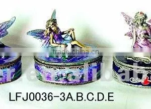 Free Design Vintage Fairy Metal Jewerly BoxLFJ0036 thumbnail-1