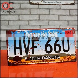 15x31cm Embossed Vintage Tin Signs License Plate thumbnail-5