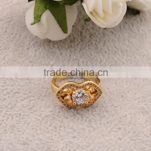 >>>2016 YIWU T&J Women Fashion Korean Style Rings Gold Plated Mouth Rhinestone Crystal Rings for Lady/ thumbnail-3
