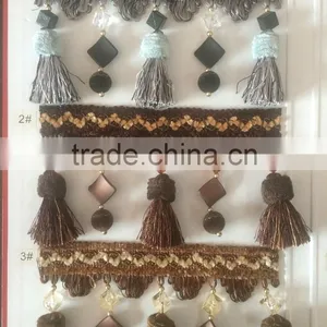[YZLACE] Tassels Lace Curtains Wholesale 10069 thumbnail-1