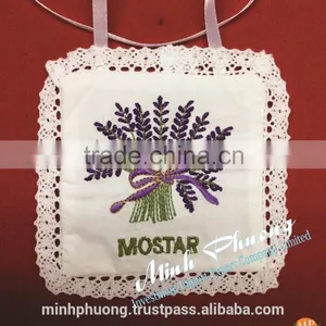 High Quality Hand Embroidery Flower Powder Fragrant Bag thumbnail-1