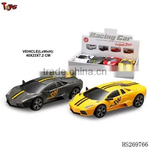 Pull Back Car With Light and Music Die Cast Car thumbnail-1