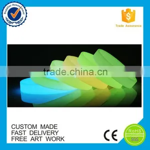 Business Gifts Eco-friendly Custom Glowing Silicone Wristband thumbnail-6