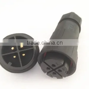 4 Pole Waterproof Connector Male Socket With Female Plug Cable to Board Connector thumbnail-1