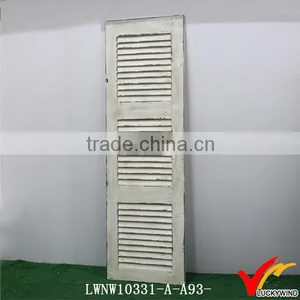 White Wash Painted Fireplace Ornaments Wood Screen Door thumbnail-1