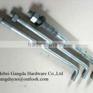 l Anchor Bolt,HDG Anchor Bolt With Nut and Washer thumbnail-1
