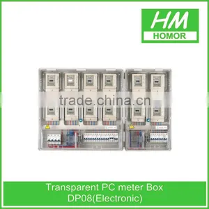 Single Phase Energy Meter Cabinet Transparent Case, IP54 Electronic Meter Box thumbnail-1