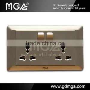 MGA A8 Series Universal Wall Socket With Switch thumbnail-3