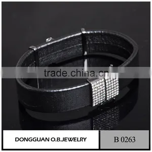 Stainless Steel Bracelet Magnetic Bracelet,Fancy Mens Leather Bracelet thumbnail-3