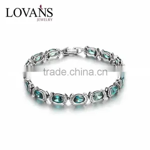 2016 Wholesale Latest Design 925 Silver Lovans Jewelry Stone Bracelet thumbnail-1