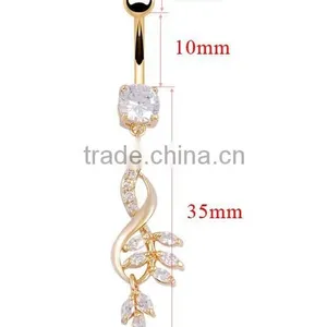 Wholesale Sex Delicate Bell Navel Piercing Jewelry thumbnail-2