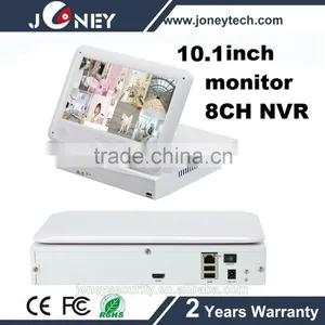 All in One 10.1 Inch LCD Monitor HDMI P2P CCTV Security 8CH NVR thumbnail-1