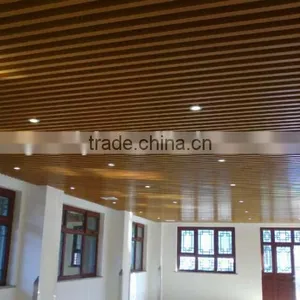 Decorative Waterproof Wood U-Baffle Aluminum Ceiling thumbnail-2