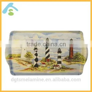 Printed Rectangle Melamine Serving Tray thumbnail-1