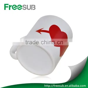 11oz Heart Shape Color Changing Wholesale Ceramic Personalized Photo Mugs thumbnail-5