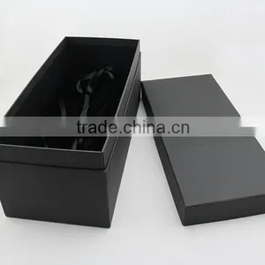 Large Black Lid and Base Cardboard Storage Packaging Box With Foam Insert , Accept OEM / ODM Order thumbnail-1