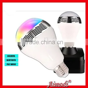 2015 New Hot Selling Portable RGB Led Bulb Bluetooth Speaker With Power Design thumbnail-1