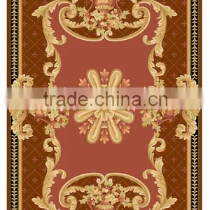 Hand Tufted Technics and Floral Design Hand Tufted Wool Rugs and Carpets thumbnail-1