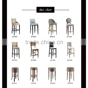 Wooden Round Wood Bar Stools With Arms thumbnail-2