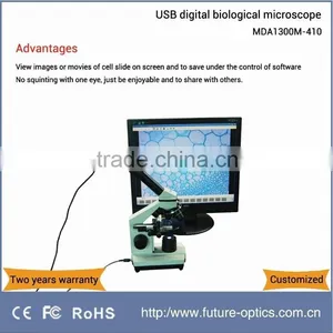 Compact MDA1300-M410 USB Digital Microscope With Dual Functions of Biological Microscope and Stereomicroscope thumbnail-1