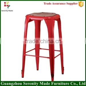 2016 New Model Metal Bar Stool High Chair With Timber Seat thumbnail-1