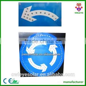Roadside Reflective Aluminium Solar Supplied Circular Signal Board thumbnail-4