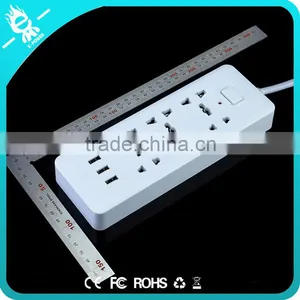 Wearproof Heat Resistant Universal Schuko Outlet Multiple Socket With 3 Usb thumbnail-6