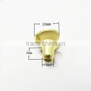 Hot Sale Custom Brass Metal Shoe Lace Hook thumbnail-2