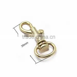 Gold Zinc Alloy Dog Leash Swivel Hook For Bag Accessories thumbnail-2