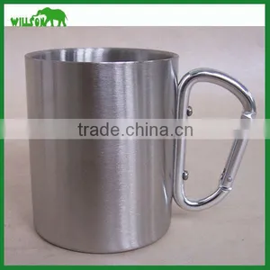 220ml Stainless Steel Beer Mug With Carabine thumbnail-2