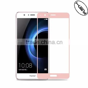HUYSHE Cell Phone Accessories Tempered Glass Anti-broken Screen 2.5D Full Cover Guard 0.3mm Protector for Huawei Honor V8 thumbnail-4