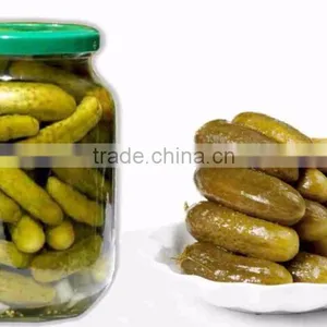 Vietnam Fresh Pickled Cucumbers in Jar, Gherkins 3-6cm in Bulk - Best Quality by HAGIMEX thumbnail-1