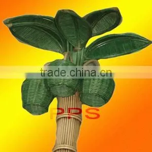 Rattan Palm Tree Lamp thumbnail-1
