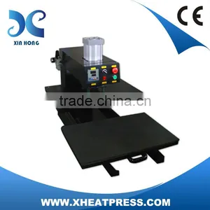 Double Stations Automatic Flatbed Apparel Plain Heat Press Machine FJXHB5 thumbnail-1