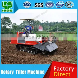Low Price Power Rotary Tiller Rotary Hoe Tractor Manufacture Diesel Crawler Track Rotary Cultivator Crawler-Type 1GZ-180 thumbnail-1