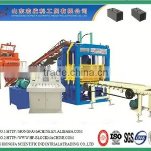 Fully Automatic Cement Bricks Making Machine in Zambia Full-automatic Cement Hollow Blocks Production Line in Zambia QT4-15D thumbnail-1