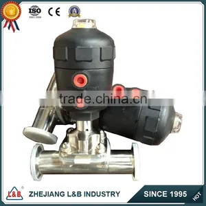 Stainless Steal Pneumatic Diaphragm Valves, Pneumatic Diaphragm Valve/Sanitary Manual Pneumatic Diaphragm Valve thumbnail-1