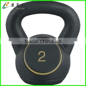 Sand and Concrete Filled Vinyl Kettle Bell Set thumbnail-1