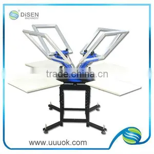 4 Color 4 Station T-shirt Screen Printing Machine thumbnail-1