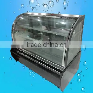 Superior Quality Curved Glass Cake Showcase /cake Display/cake Cabinet thumbnail-1
