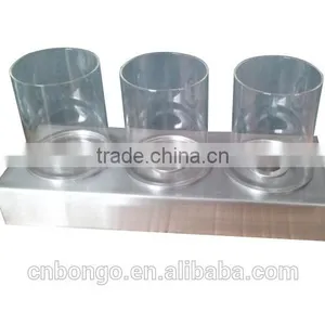 Stainless Steel Bio Ethanol Fireplace With 3 Pcs Clear Borosilicate Glass Tube thumbnail-1
