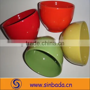 Solid Color Ceramic Bowls, Glossy Glazed Color Ceramic Bowls thumbnail-1