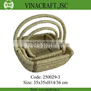 Nice Gift Seagrass Basket With Handle thumbnail-1