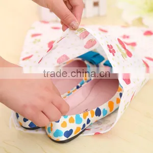 Q1117 Travel Portable Rope Pulling Dust Bag for Shoes thumbnail-1