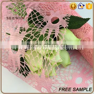 Hot Poly Flower Packing Deco Poly Mesh Roll For Christmas Gift Wrap Sun Flower Gilt Net thumbnail-6